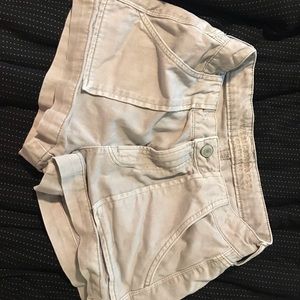 Tan American eagle shorts